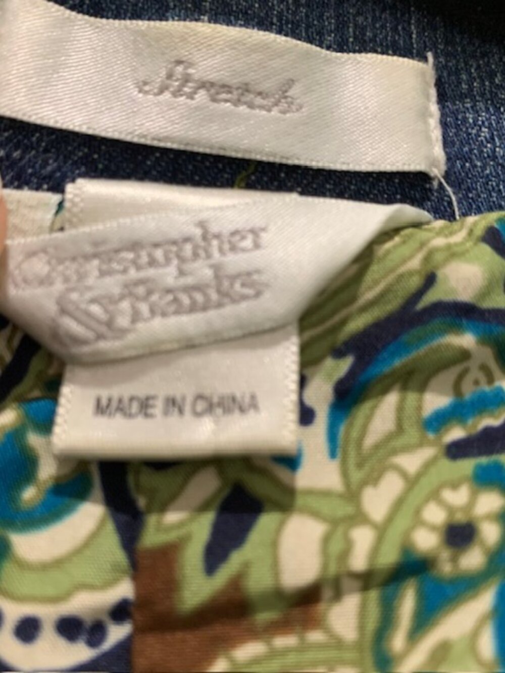 Christopher & Banks Jean Jacket Size Large - Picture 9 of 12
